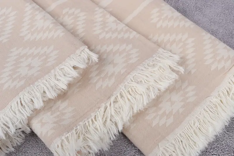 Handmade Gift, Gym Towel, 70x36 Cotton Kilim Towel, Bachelor Gifts, Sand-free peshtemal towel for the beach, Spa Towel, Bathroom Towel, Hammam towel - 6
