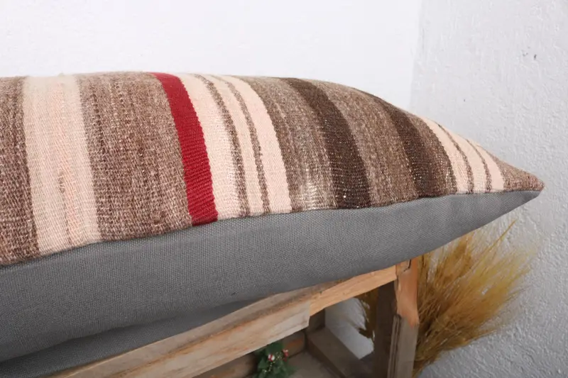 16x36 Red Pillow Cover, Turkish Pillow, Cushion Cover, Rustic Cushion, Pillow for Couch, Interior Designer Pillow, Tapestry Cushion Case - 6