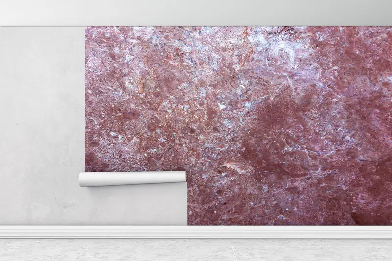 Stone Wall Paper, , Paper Wall Art, Alcohol Ink Wall Poster, 3d Wall Paper, Wall Paper Peel and Stick, Claret Red Marble Wall Poster, - 5
