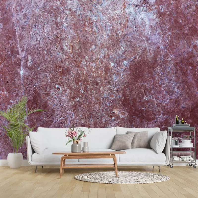 Stone Wall Paper, , Paper Wall Art, Alcohol Ink Wall Poster, 3d Wall Paper, Wall Paper Peel and Stick, Claret Red Marble Wall Poster, - 10