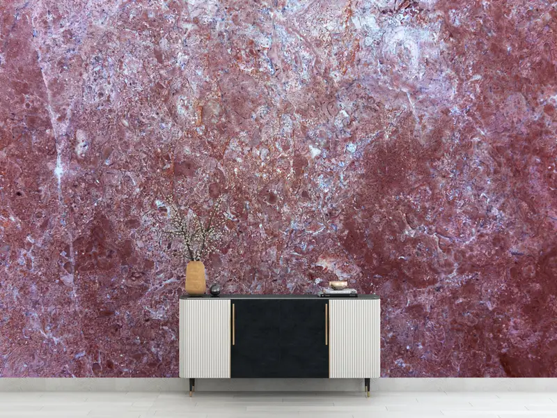 Stone Wall Paper, , Paper Wall Art, Alcohol Ink Wall Poster, 3d Wall Paper, Wall Paper Peel and Stick, Claret Red Marble Wall Poster, - 8