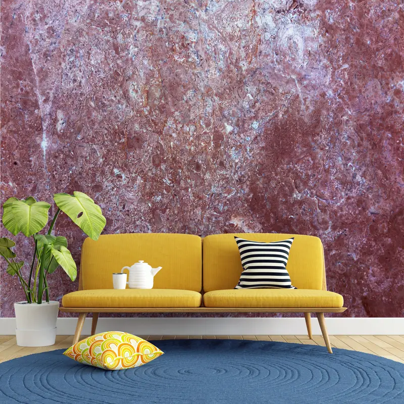 Stone Wall Paper, , Paper Wall Art, Alcohol Ink Wall Poster, 3d Wall Paper, Wall Paper Peel and Stick, Claret Red Marble Wall Poster, - 7