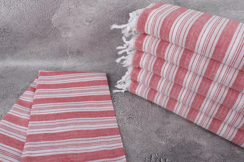 Gift For Him, Large Beach Towel Personalized, Luxury towel, 70x40 Cotton Striped Towel, Bachelorette Party Favor, Decorative Towel, Fouta towel - 2