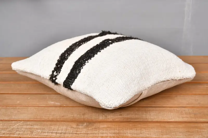 Antique Pillows, Pillow Cover, Designer Throw Cushion, Handmade Kilim Cushion, Boho Pillow Sham Cover, 12x12 White Cushion Cover, Christmas Cushion - 4