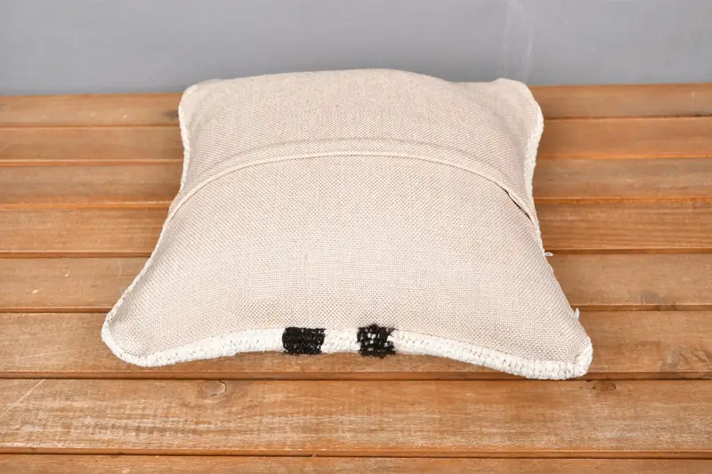 Antique Pillows, Pillow Cover, Designer Throw Cushion, Handmade Kilim Cushion, Boho Pillow Sham Cover, 12x12 White Cushion Cover, Christmas Cushion - 5