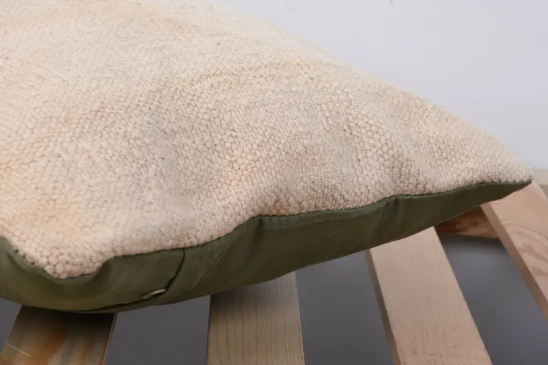Pillow Case, Kilim Pillow Cover, Gift Pillow, Pillow for Sofa, Patio Pillow Sham, Accent Pillow, Sustainable Pillow, 12x20 Beige Pillow Sham - 7