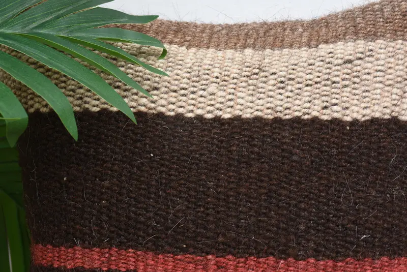 12x12 Brown Pillow Sham, Vintage Kilim Pillow, Pillow for Sofa, Kilim Rug Pillow Sham, Retro Cushion Case, Pillow Sham, Vintage Pillow - 2