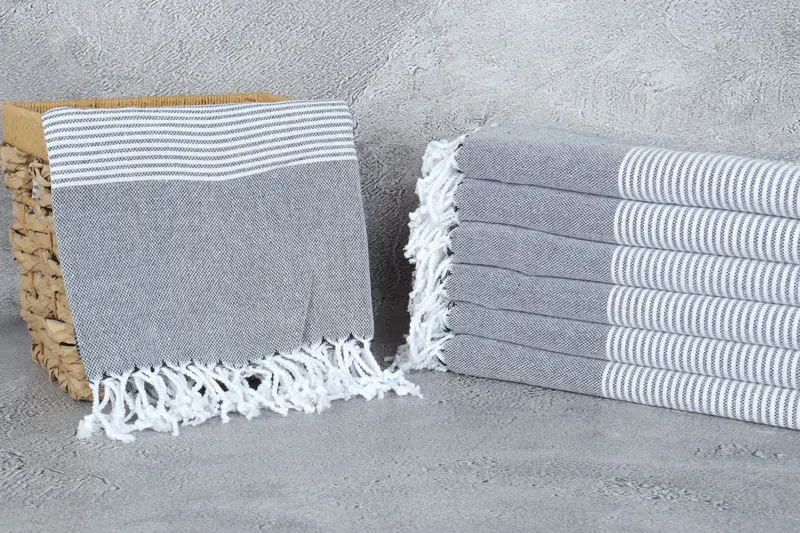 Wedding Gift Ideas, Luxury towel, Bachelorette Party Gifts Bridesmaids, Personalized Gifts, 70x40 Cotton Striped Towel, Monogrammed Turkish Towel - 3