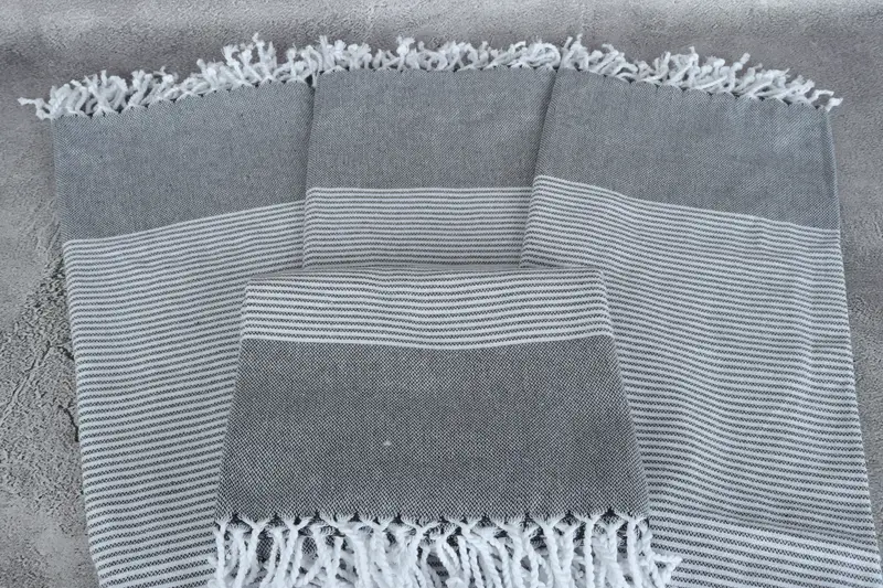 Wedding Gift Ideas, Luxury towel, Bachelorette Party Gifts Bridesmaids, Personalized Gifts, 70x40 Cotton Striped Towel, Monogrammed Turkish Towel - 4