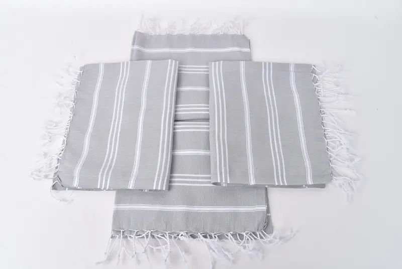 Custom Gift, Bathroom Towels, 40x24 Cotton Striped Towel, Turkish Tea Towel, Beach Theme Wedding Gift, Personalized Gift, Gym Towel, Organic Towel - 6