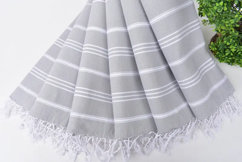 Custom Gift, Bathroom Towels, 40x24 Cotton Striped Towel, Turkish Tea Towel, Beach Theme Wedding Gift, Personalized Gift, Gym Towel, Organic Towel - 4