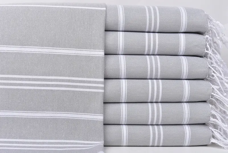 Custom Gift, Bathroom Towels, 40x24 Cotton Striped Towel, Turkish Tea Towel, Beach Theme Wedding Gift, Personalized Gift, Gym Towel, Organic Towel - 1