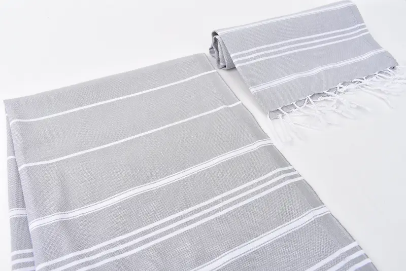 Custom Gift, Bathroom Towels, 40x24 Cotton Striped Towel, Turkish Tea Towel, Beach Theme Wedding Gift, Personalized Gift, Gym Towel, Organic Towel - 7
