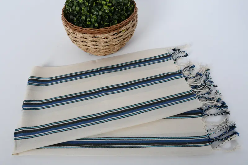 Reisehandtuch, Küchentuch, monogrammiertes Handtuch, Hochzeitsgeschenk, Junggesellenhandtuch, Handtuch im Fitnessstudio, Handtuch mit Hochzeitsgeschenken, 36x20 Baumwollstreifenhandtuch - 4