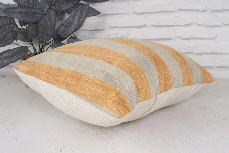 Home Decor Pillow, Pillow Sham, Personalized Gift Pillow Pillow Case, Boho Pillow Sham Cover, Vintage Kilim Throw Pillow, 18x18 White Cushion - 6