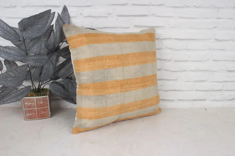 Home Decor Pillow, Pillow Sham, Personalized Gift Pillow Pillow Case, Boho Pillow Sham Cover, Vintage Kilim Throw Pillow, 18x18 White Cushion - 3