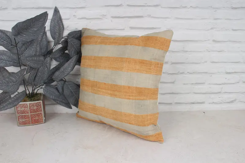 Home Decor Pillow, Pillow Sham, Personalized Gift Pillow Pillow Case, Boho Pillow Sham Cover, Vintage Kilim Throw Pillow, 18x18 White Cushion - 4