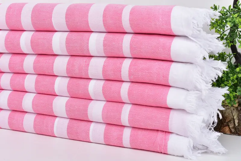 Eco-Friendly Turkish Towel, Spa Towel, Best Friend Gift, Custom Gifts, Bridesmaid Gift Towel, Thin towel, Bachelor Towel, 64x40 Cotton Striped Towel - 3