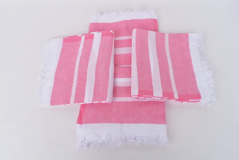 Eco-Friendly Turkish Towel, Spa Towel, Best Friend Gift, Custom Gifts, Bridesmaid Gift Towel, Thin towel, Bachelor Towel, 64x40 Cotton Striped Towel - 6