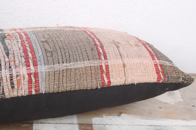 Kilim Pillow Cover, 8x16 Pink Pillow, Morroccon Kilim Cushion Pillow, Handmade Kilim Cushion, Kilim Pillow, Pillow Sham, Anatolian Pillow - 6