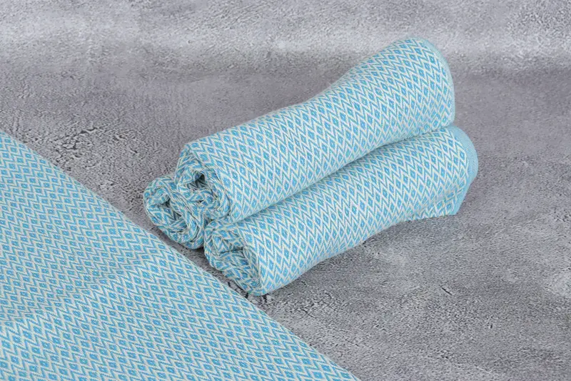 Turkish Towel Hand Towel, Personalized Kitchen Towel, Gym Towel, Turkish Tea Towel, 40x20 Cotton Diamond Towel, Christmas Gift, Gift For Wedding Day - 8