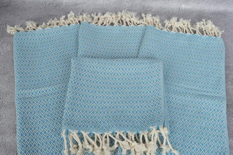 Turkish Towel Hand Towel, Personalized Kitchen Towel, Gym Towel, Turkish Tea Towel, 40x20 Cotton Diamond Towel, Christmas Gift, Gift For Wedding Day - 4