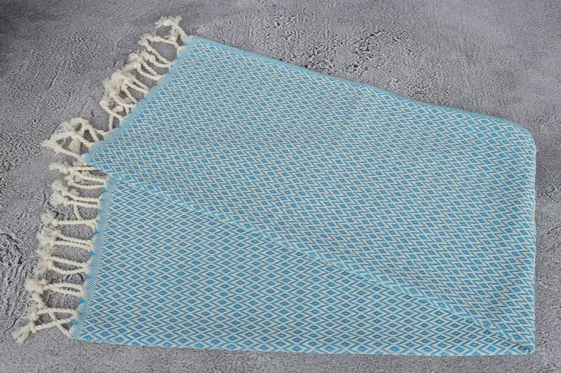 Turkish Towel Hand Towel, Personalized Kitchen Towel, Gym Towel, Turkish Tea Towel, 40x20 Cotton Diamond Towel, Christmas Gift, Gift For Wedding Day - 6