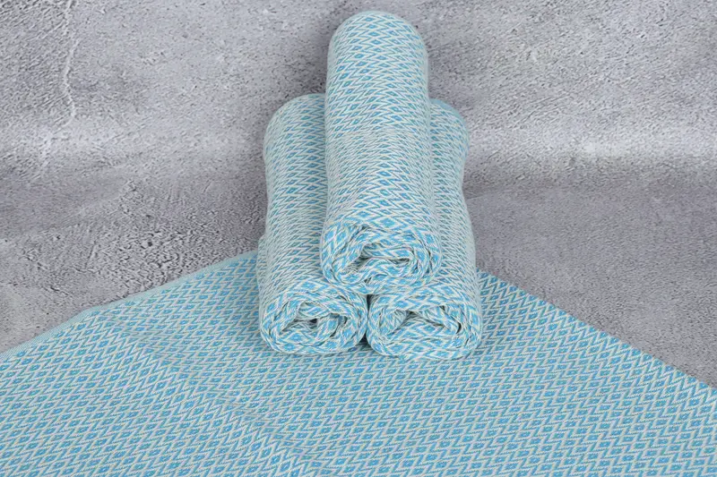 Turkish Towel Hand Towel, Personalized Kitchen Towel, Gym Towel, Turkish Tea Towel, 40x20 Cotton Diamond Towel, Christmas Gift, Gift For Wedding Day - 7