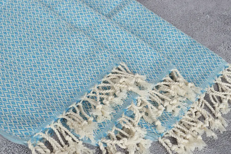 Turkish Towel Hand Towel, Personalized Kitchen Towel, Gym Towel, Turkish Tea Towel, 40x20 Cotton Diamond Towel, Christmas Gift, Gift For Wedding Day - 5
