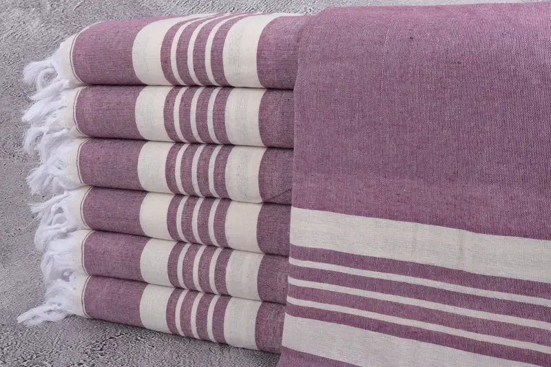 Custom Bath Towel, Turkish Towel USA, Bathroom Towel, Turkish Towel Monogram, Handmade Gift, 70x40 Cotton Striped Towel, Personalized Beach Towel - 1