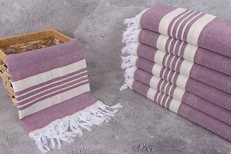 Custom Bath Towel, Turkish Towel USA, Bathroom Towel, Turkish Towel Monogram, Handmade Gift, 70x40 Cotton Striped Towel, Personalized Beach Towel - 3