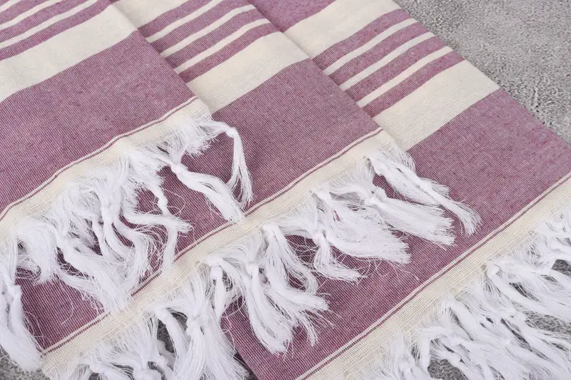 Custom Bath Towel, Turkish Towel USA, Bathroom Towel, Turkish Towel Monogram, Handmade Gift, 70x40 Cotton Striped Towel, Personalized Beach Towel - 5