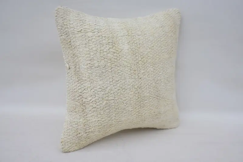 12x12 White Pillow Sham, Home Decor Pillow, Vintage Pillow, Cushion Cover, Car Pillow Sham, Turkish Bench Pillow Sham, Gift Pillow - 2