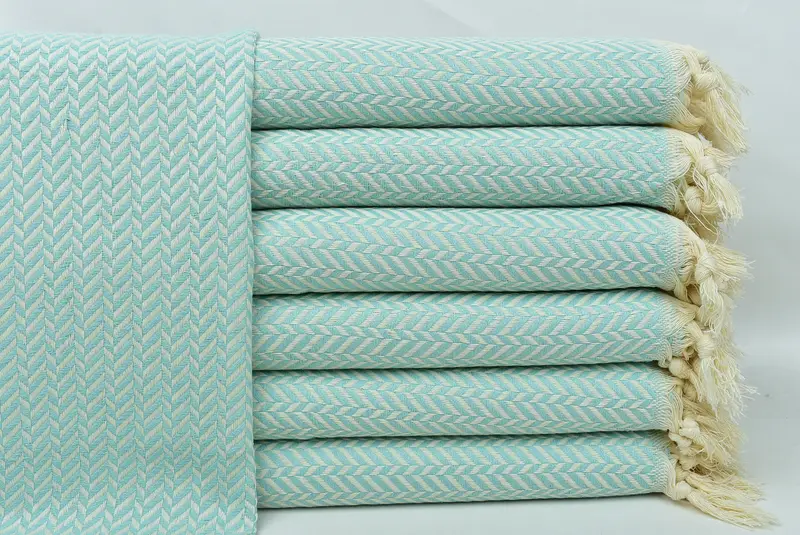 Custom Hand Towel, Turkish Towel Monogram, Custom Tea Towel, Bridal Shower Gift, 36x18 Cotton Chevron Towel, Small Bath Towels, Wedding Favors - 1