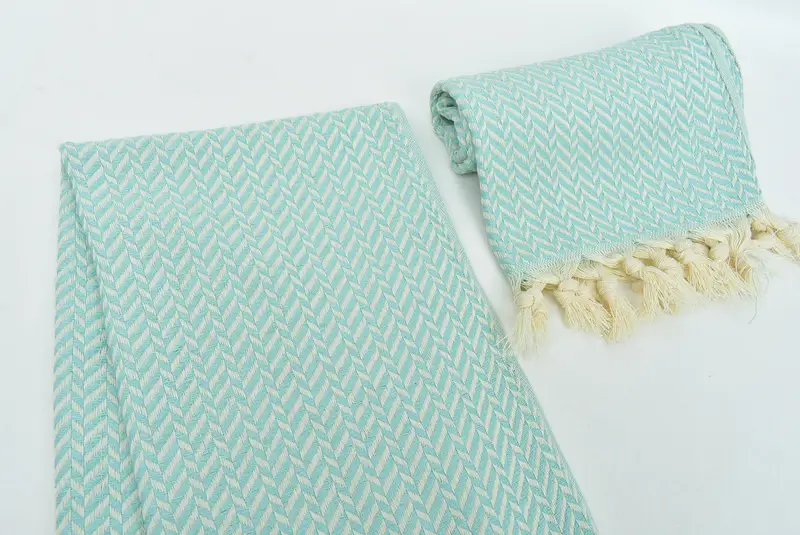 Custom Hand Towel, Turkish Towel Monogram, Custom Tea Towel, Bridal Shower Gift, 36x18 Cotton Chevron Towel, Small Bath Towels, Wedding Favors - 7