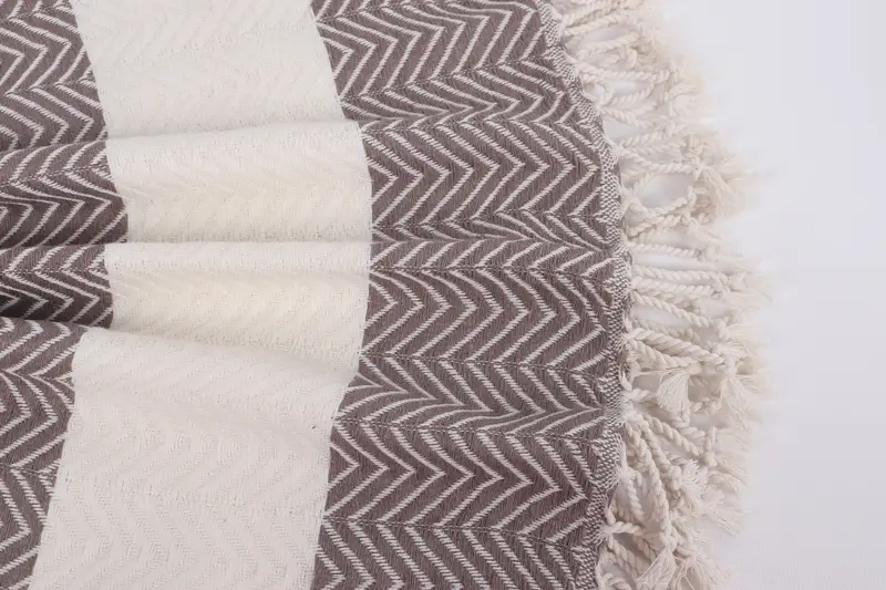 Monogram Beach Towel, Welcome Wedding Gift, Spa Gift Towel, Beach Towel Bulk, Sand-resistant towel, Scarf Towel, 70x40 Cotton Zig zag Towel - 8