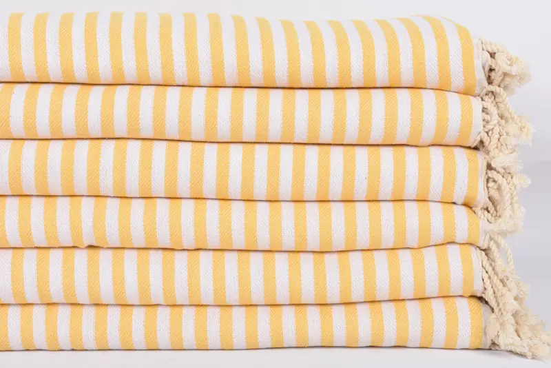 Christmas Gift, 104x76 Cotton Striped Towel, Organic Beach Blanket, Personalized Blanket, Housewarming Gift, Wedding Hand Made Gift, Tablecloth - 3
