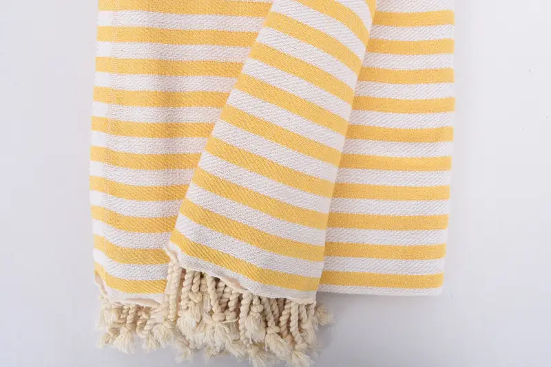 Christmas Gift, 104x76 Cotton Striped Towel, Organic Beach Blanket, Personalized Blanket, Housewarming Gift, Wedding Hand Made Gift, Tablecloth - 8