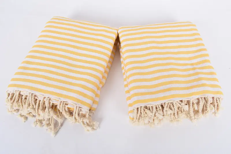 Christmas Gift, 104x76 Cotton Striped Towel, Organic Beach Blanket, Personalized Blanket, Housewarming Gift, Wedding Hand Made Gift, Tablecloth - 6