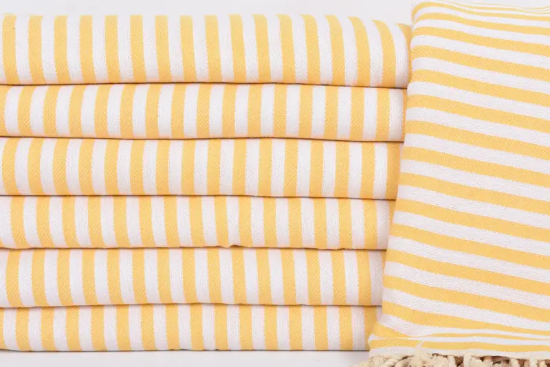 Christmas Gift, 104x76 Cotton Striped Towel, Organic Beach Blanket, Personalized Blanket, Housewarming Gift, Wedding Hand Made Gift, Tablecloth - 2