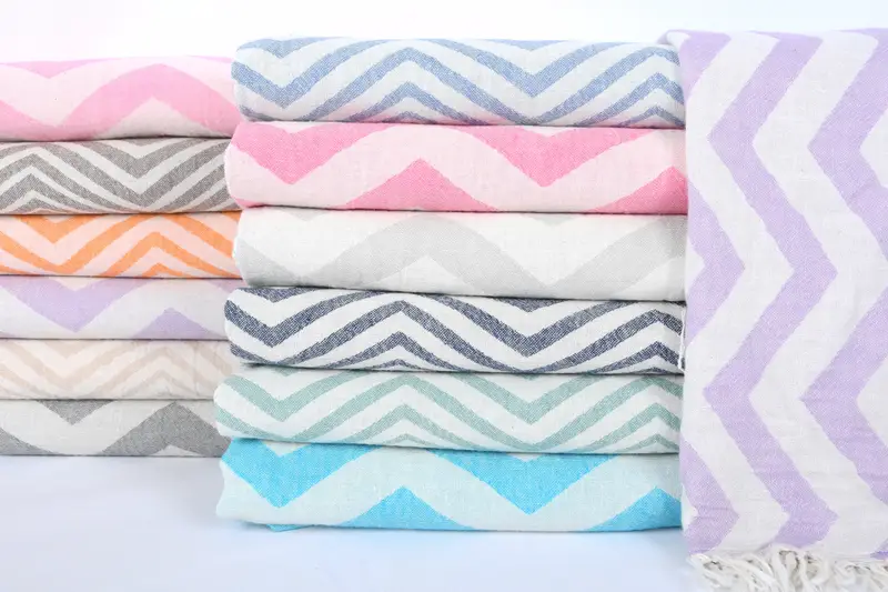 Bestes Freund Geschenk, Baby -Jungengeschenk, Monogramm Handtuch, Monogramm Küchentuch, Hochzeitsgeschenk, 40x24 Baumwoll Zickzack Designtuch, Schüttguthandtuch - 1