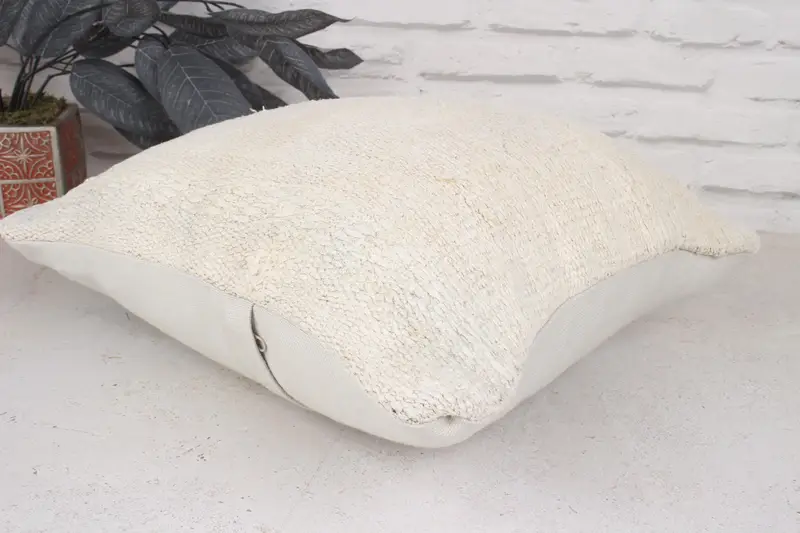 Pillow for Sofa, Accent Pillow Sham, Home Decor Pillow, Oriental Pillow, 16x16 White Pillow Sham, Boho Pillow, Accent Throw Cushion Case, Cushion - 6