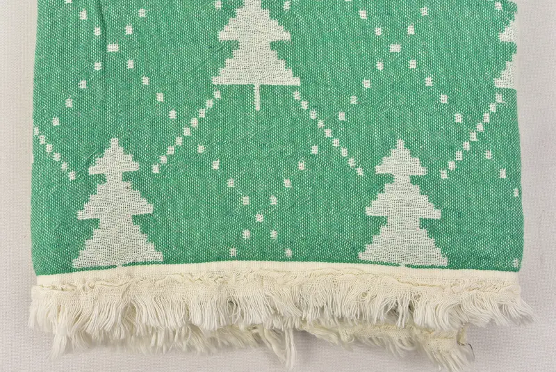 Personalized Gift For Him, 84x42 Cotton Christmas Patterned Towel, Bachelorette Party Decorations, Monogram Turkish Towel, Personalized Towel - 8