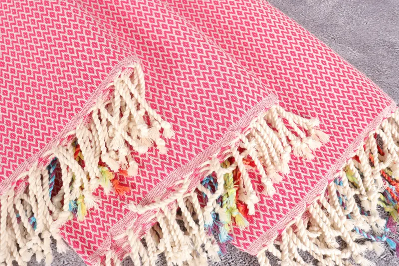 Turkish towel, Travel Towel, Gift For Bride, Custom Beach Towels, 70x40 Cotton Diamond Towel, Unique Wedding Gift, Turkish Towel USA, Organic towel - 5