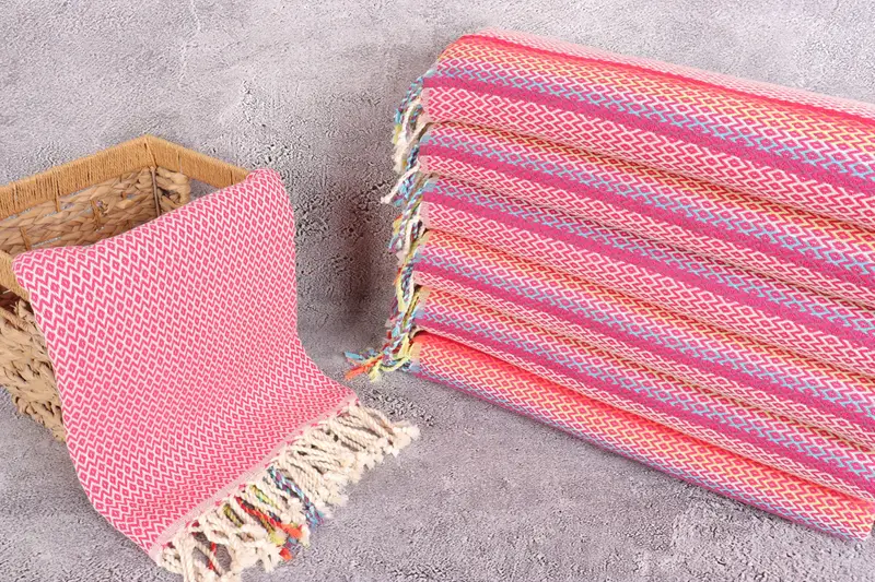 Turkish towel, Travel Towel, Gift For Bride, Custom Beach Towels, 70x40 Cotton Diamond Towel, Unique Wedding Gift, Turkish Towel USA, Organic towel - 3