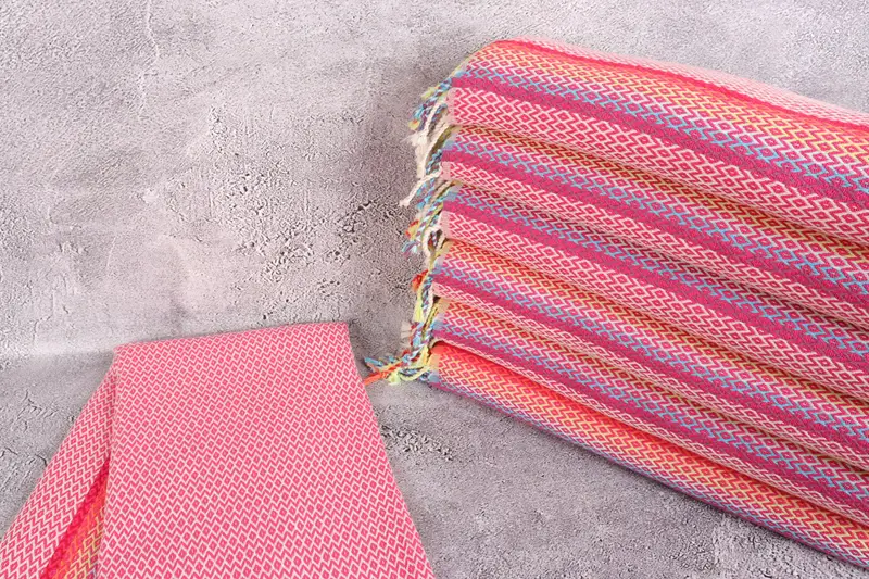 Turkish towel, Travel Towel, Gift For Bride, Custom Beach Towels, 70x40 Cotton Diamond Towel, Unique Wedding Gift, Turkish Towel USA, Organic towel - 2