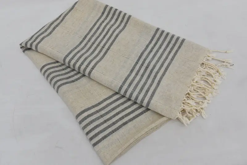 70x40 Linen Striped Towel, Quick-dry towel, Personalized Wedding Gift, Thin towel, Spa Gift Towel, Handwoven Turkish bath towel, House Warming Gift - 7