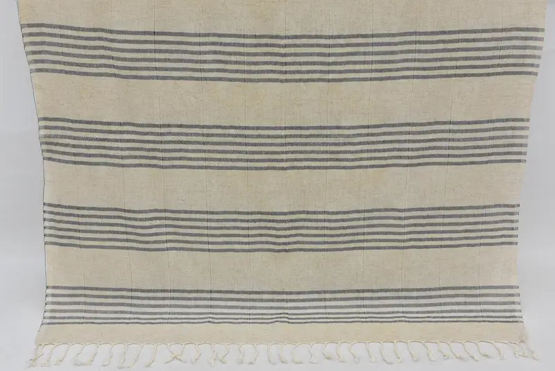 70x40 Linen Striped Towel, Quick-dry towel, Personalized Wedding Gift, Thin towel, Spa Gift Towel, Handwoven Turkish bath towel, House Warming Gift - 5