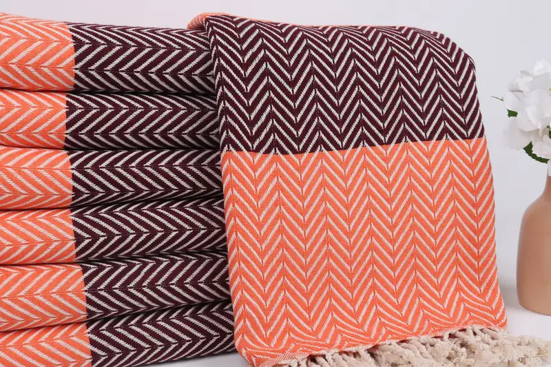 70x40 Cotton Chevron Towel, Travel Towel, Custom Bath Towel, Absorbent towel, Bridesmaid Gifts Personalized, Best Beach Towel, Custom Wedding Gifts - 2