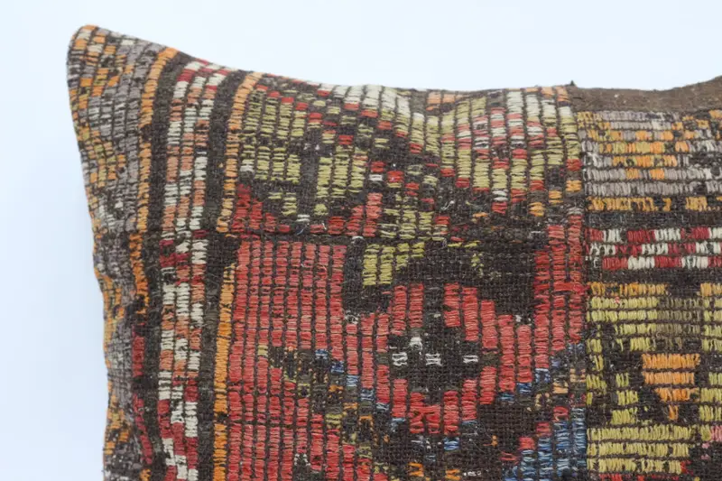 Antique Pillows, Gift Pillow, Interior Designer Pillow, Natural Pillow Cover, Cushion, Kilim Rug Cushion, 28x28 Red Pillow Cover, Seat Pillow Case - 2